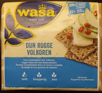 Mängden socker i Dun rogge volkoren knäckebröd