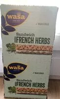 Mängden socker i Sandwich french herbs
