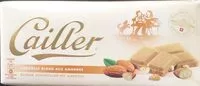 Mängden socker i Chocolat blond aux amandes