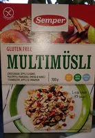 Mängden socker i MULTIMÜSLI