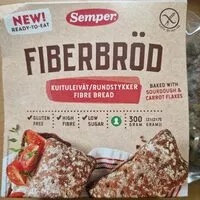 Mängden socker i Fiberbröd