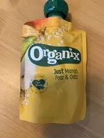 Mängden socker i Ekologisk mellanmål - Just Mango, Pear & Oats