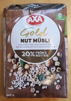 Mängden socker i Gold Nut Müsli