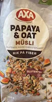 Mängden socker i Papaya and Oat muesli