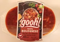 Mängden socker i Lantmännen Gooh! Pasta Bolognese