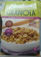 Mängden socker i Granola