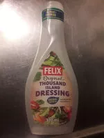 Mängden socker i Thousand Island Dressing