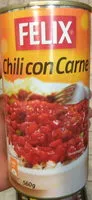 Mängden socker i Felix Chili con Carne