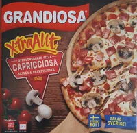 Mängden socker i Grandiosa X-tra Allt Capricciosa