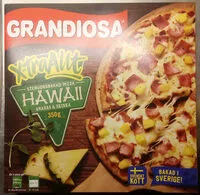 Mängden socker i Grandiosa X-tra Allt Hawaii