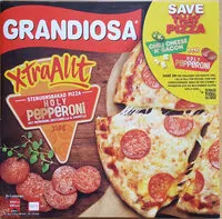 Mängden socker i Grandiosa - X-tra Allt - Holy Pepperoni