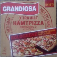 Mängden socker i Grandiosa X-tra Allt Hämtpizza Bolognese