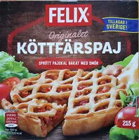 Mängden socker i Felix Originalet Köttfärspaj