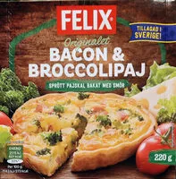 Mängden socker i Bacon & Broccolipaj
