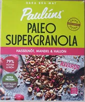 Mängden socker i Paleo Supergranola