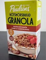 Mängden socker i Nötsmörsbakad granola