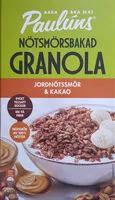 Mängden socker i Nötsmörsbakad Granola - Jordnötssmör & Kakao