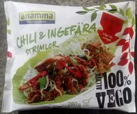 Mängden socker i Anamma Chili- & Ingefärastrimlor