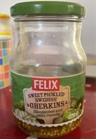 Mängden socker i Sweet Pickled Swedish Guerkins
