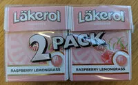 Mängden socker i Raspberry Lemongrass Läkerol 2 Pack