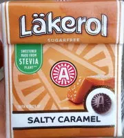 Mängden socker i Läkerol Salty Caramel Sockerfri Ahl
