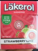 Mängden socker i Läkerol Classic 25G Strawberry Lime Pastilli