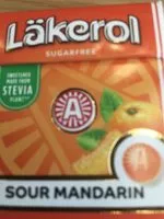 Mängden socker i Läkerol Sour Mandarin Sugar Free Pack 23 g ( 0.08 Oz )