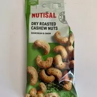 Mängden socker i Dry roasted cashew nuts
