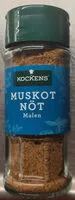 Mängden socker i Muskotnöt malen