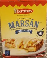 Mängden socker i Marsán