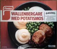 Mängden socker i Findus Dagens Wallenbergare med potatismos