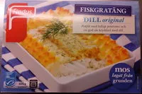 Mängden socker i Findus Fiskgratäng Dill Original