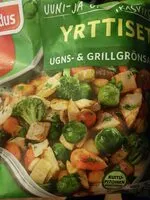 Mängden socker i Yrttiset uuni- ja grillikasvikset