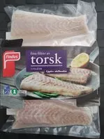 Mängden socker i Fina fileer av torsk