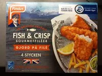 Mängden socker i Fish & Crisp Gourmetfiller