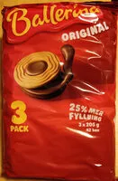 Mängden socker i Ballerina Original - 3 Pack