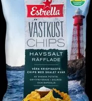 Mängden socker i Västkustchips - havssalt
