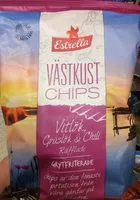 Mängden socker i Västkustchips Vitlök, Gräslök & Chili