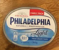 Mängden socker i Philadelphia light