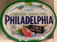Mängden socker i Philadelphia Fresh herb taste