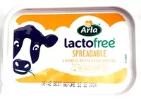 Mängden socker i LactoFREE spreadable butter