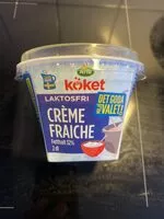 Mängden socker i Laktosfri Crème fraîche fetthalt 40%