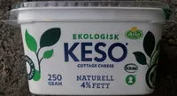Mängden socker i KESO Cottage Cheese Ekologisk Naturell