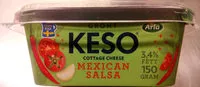 Mängden socker i KESO Cottage Cheese Grönt Mexican Salsa