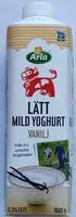 Mängden socker i Lätt mild vaniljyoghurt