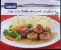 Mängden socker i Dafgårds Farfars Delikatessköttbullar