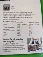Mängden socker i Karins Vegetariska Lasagne