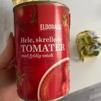 Mängden socker i Hele, skrellede tomater