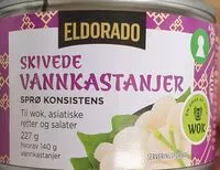 Mängden socker i Vannkastanjer skivede