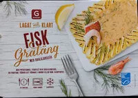 Mängden socker i Fiskgratäng med skaldjurssås